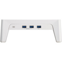 InLine® Monitor Platform+, 2x USB 3.2 Gen1 and QC3 charging, 80mm, max. 15kg