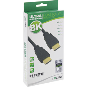 InLine® Zertifiziertes HDMI Kabel, Ultra High Speed HDMI, 8K4K, 1,5m