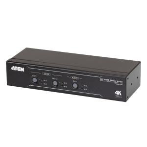 ATEN VM0202HB HDMI Matrix Switch 2x2 True 4K with Audio De-Embedder