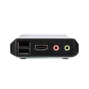 ATEN CS22H KVM-Switch 2-fach, HDMI 4K, USB, Audio, integrierte Kabel