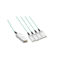 InLine® QSFP+ 40Gb auf 4x SFP+ 10Gb Kabel aktiv AOC, OM3, 10m