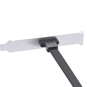 InLine® PCI Slotblende, USB-C zu USB 3.2 Frontpanel Key-A intern, 0,3m