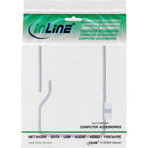 InLine® Cable bracket, metal, galvanised, opening long side, 140x100mm