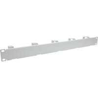 InLine® 19" Cable management panel, 5 small brackets, RAL7035, grey