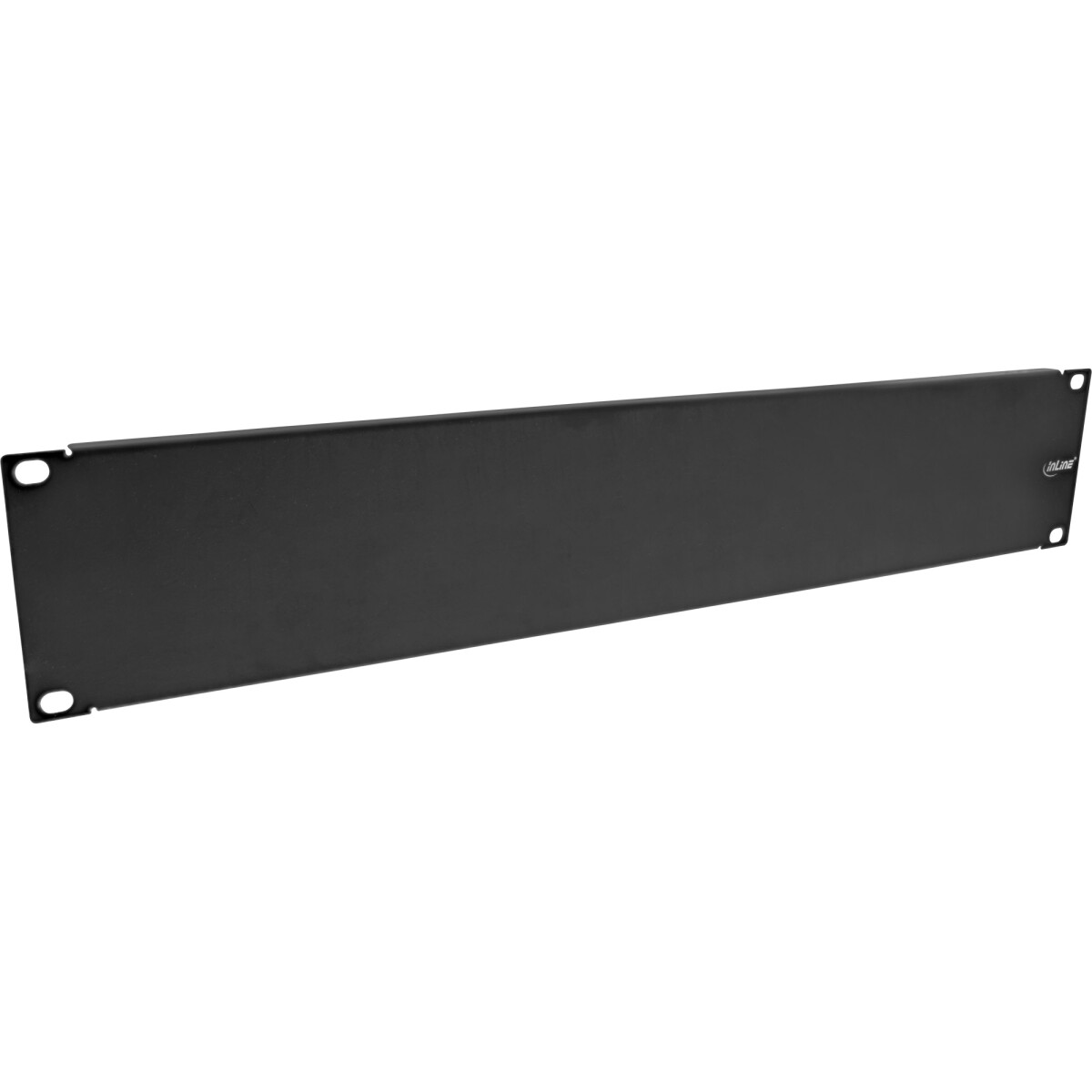 InLine® 19" blind panel, RAL 9005 black, 3U