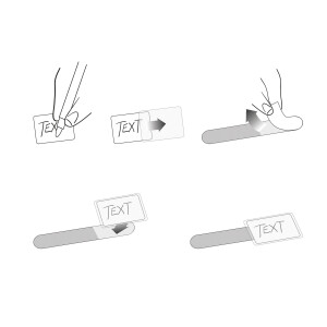 Label-The-Cable Mini, LTC 2510, 10er Set schwarz