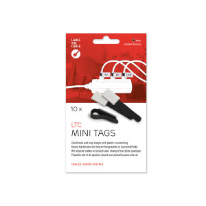 Label-The-Cable Mini, LTC 2510, 10er Set schwarz