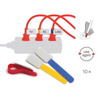 Label-The-Cable Mini, LTC 2530, 10er Set mix