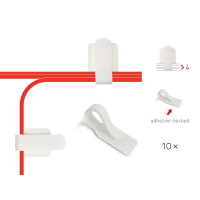 Label-The-Cable Wall, LTC 3120, 10er Set weiß