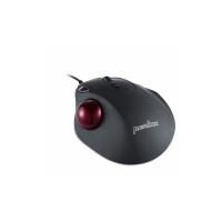 Perixx PERIMICE-517, Ergonomic trackball mouse, USB cable, black