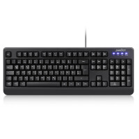 Perixx PERIBOARD-517 DE, water and dustproof USB keyboard, IP65, black