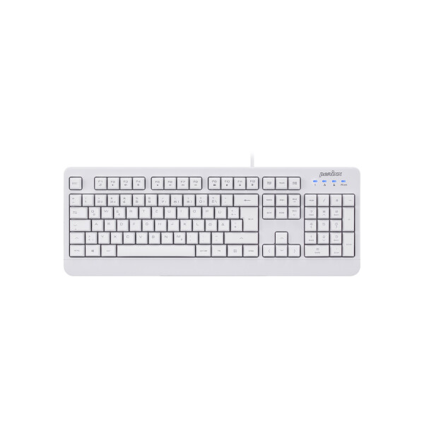 Perixx PERIBOARD-517 Waterproof and dustproof keyboard - IP65, antibacterial protective layer, white