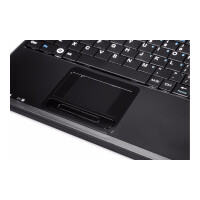 Perixx PERIBOARD-510 H PLUS FR, Mini USB-Tastatur, Touchpad, Hub, schwarz