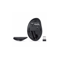 Perixx PERIMICE-719, small wireless ergonomic mouse, for right-handers, black