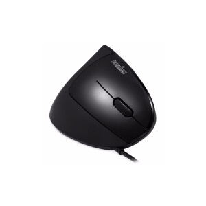 Perixx PERIMICE-513 N, Ergonomic mouse, for right-handers, vertical, black