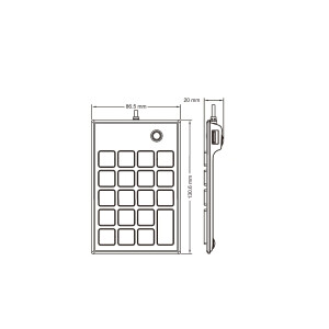 Perixx PERIPAD-202 H, USB Nummernblock mit 2-Port Hub, schwarz