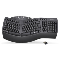 Perixx PERIBOARD-612B DE, ergonomic keyboard, dual mode, wireless/Bluetooth