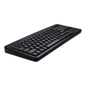 Perixx PERIBOARD-315, US Layout, backlit keyboard with touchpad, black