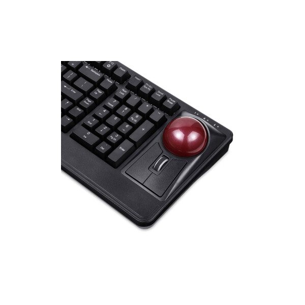 Perixx PERIBOARD-522 US B, wired keyboard with trackball, US layout, , €  124,90