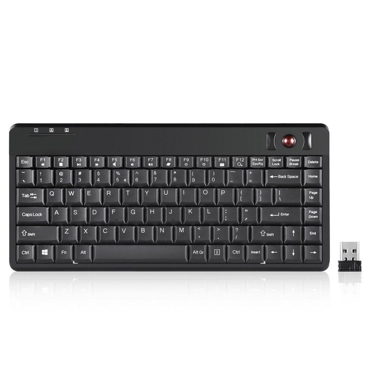 Perixx PERIBOARD-706 PLUS US, Mini Tastatur, Trackball,...