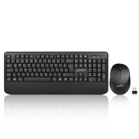 Perixx PERIDUO-714 DE, Keyboard and Mouse Set, cordless, black