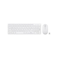 Perixx PERIDUO-613 W, DE, keyboard and mouse set, wireless, compact, white (German Layout)