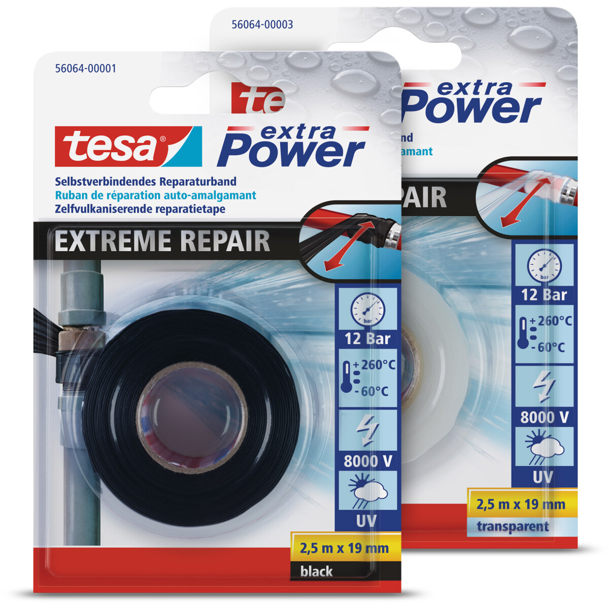 tesa extra Power, extreme Repair, 2.5m:19mm, transparent