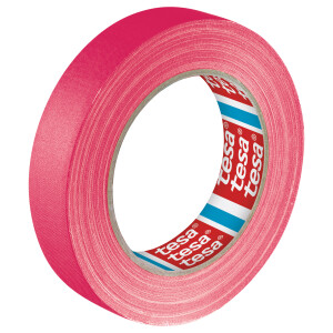 tesaband fabric tape, 25m x 19mm, neon pink