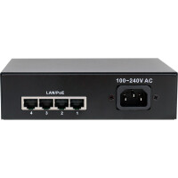 InLine® PoE+ Gigabit Network Switch 5 Port (4x PoE+), 1Gb/s, desktop, metal, without fan