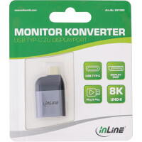 InLine® USB Display Konverter, USB-C Stecker zu DisplayPort Buchse 8K60Hz