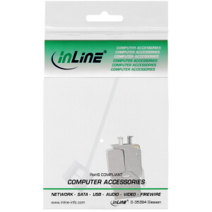 InLine® Keystone RJ45 Buchse, SNAP-In, Cat.6a, mit Staubschutz blau