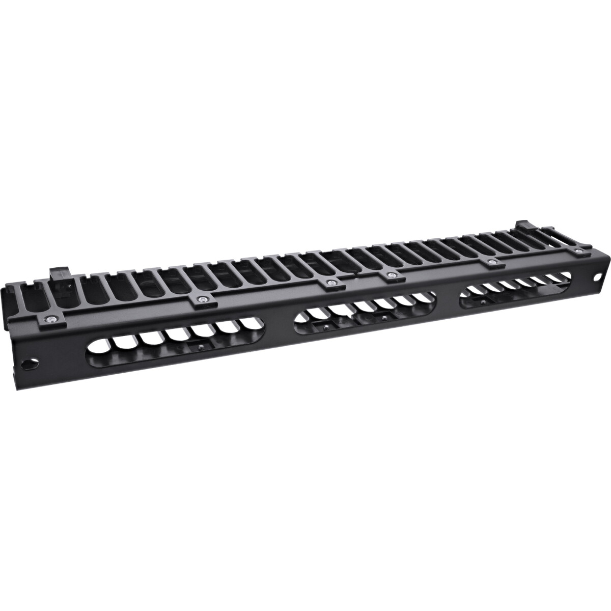 InLine® 19" 1U Cable management panel, RAL 9005...