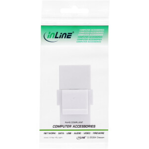 InLine® USB 3.1 Keystone Snap-In Einsatz, USB-C Buchse / Buchse, weiß