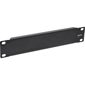 InLine® 10" Blindplatte, 1HE, RAL 9005 schwarz