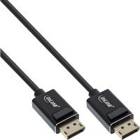 InLine® DisplayPort 2.0 cable, 8K4K UHBR, black, gold-plated contacts, 2m