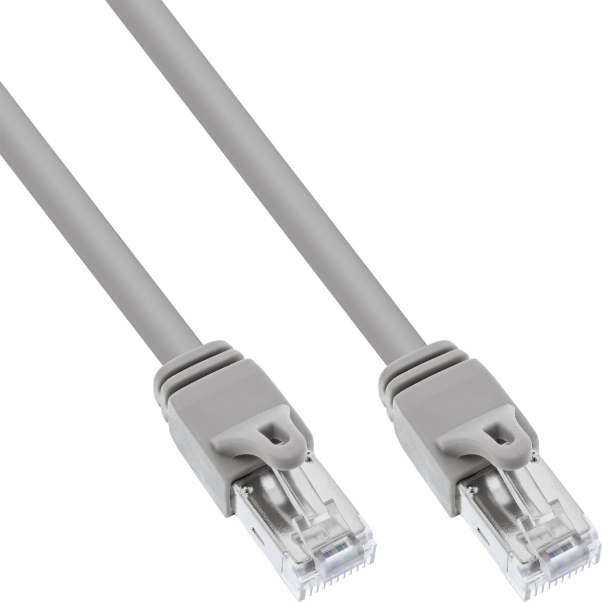 InLine® Patch Cable S/FTP PiMF Cat.6 certified grey 0.3m