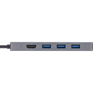 InLine® USB 3.2 USB-C Multi Hub (3x USB-A + USB-C), Cardreader, HDMI, OTG