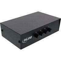 InLine® AV Umschalter manuell 4-port, 3x Cinch IN/OUT