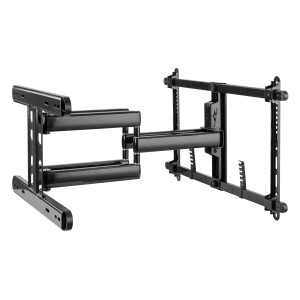 InLine® Premium Aluminium Wandhalterung, für Flach-TV (37-80"), schwarz