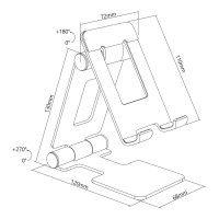 InLine® Aluminium Smartphone Halter universell bis 10"