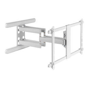 InLine® Premium Aluminium Wandhalterung, für Flach-TV (37-80"), weiß