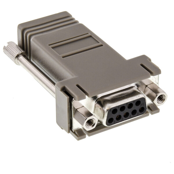 InLine® Adapter 9 Pin Sub-D female / RJ12 female