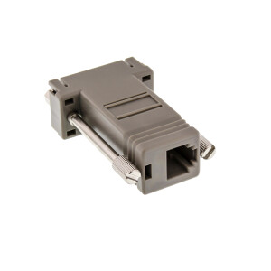 InLine® Adapter 9 Pin Sub-D female / RJ12 female