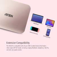 ATEN UH3235 USB-C 4K Ultra Mini Dock - PD60W