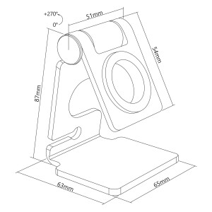 InLine® Aluminium Halter für die Apple Watch