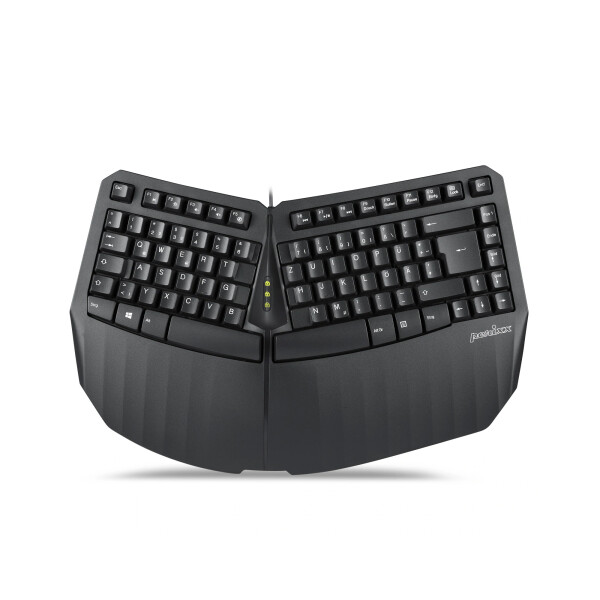 Perixx PERIBOARD 413 B DE, ergonomische Mini Tastatur, schwarz