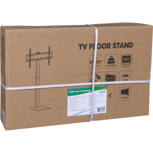 InLine® TV stand, height adjustable, for LED TV 37"-70" (94-178cm), max. 40kg