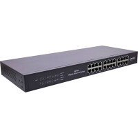 InLine® Gigabit Netzwerk Switch 24-Port, 1Gb/s, 48,26cm (19"), 1HE, Metall