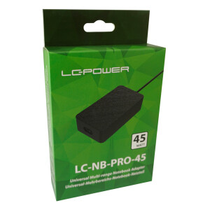 LC-Power LC-NB-PRO-45, Universal Netzteil für Notebooks, 45W