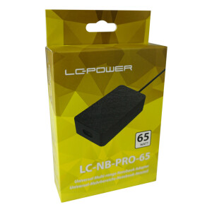 LC-Power LC-NB-PRO-65, Universal power supply for notebooks, 65W